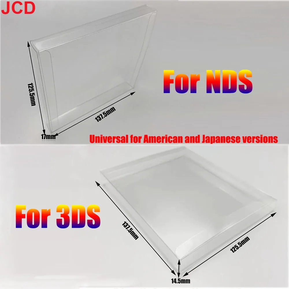 JCD 1pc For 3DS NDS Game Storage Box Collection Display Box protection Box Cassette box American Version Japanese Version