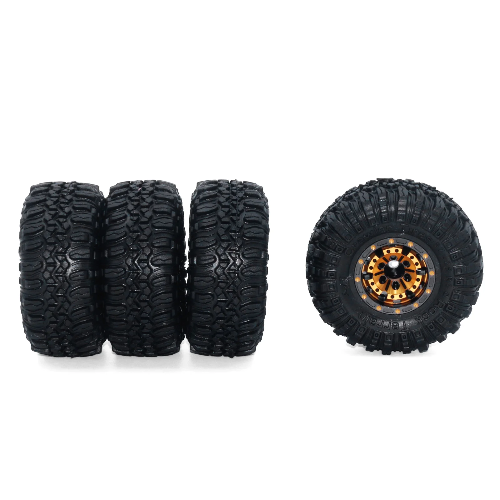 

Радиоуправляемый альпинистский автомобиль, металлический противовыкл, ступица колеса, набор шин, подходит для Scx24/Fcx24/Trx4M, масштаб 1/24, 1/18, детали для обновления модели автомобиля