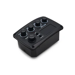Acoustic Guitar Pickup Four Section Folk Classical Guitar Pickup with 12Average Rate Tuner 6.35 Audio Head Output Volume Control