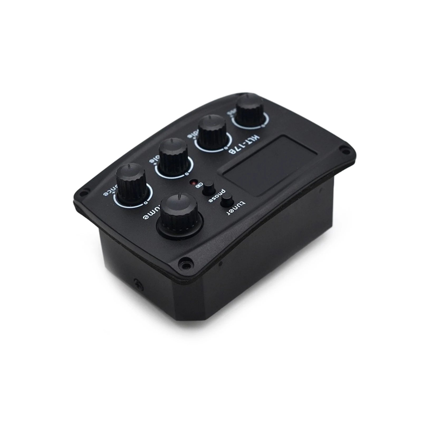 Acoustic Guitar Pickup Four Section Folk Classical Guitar Pickup with 12Average Rate Tuner 6.35 Audio Head Output Volume Control
