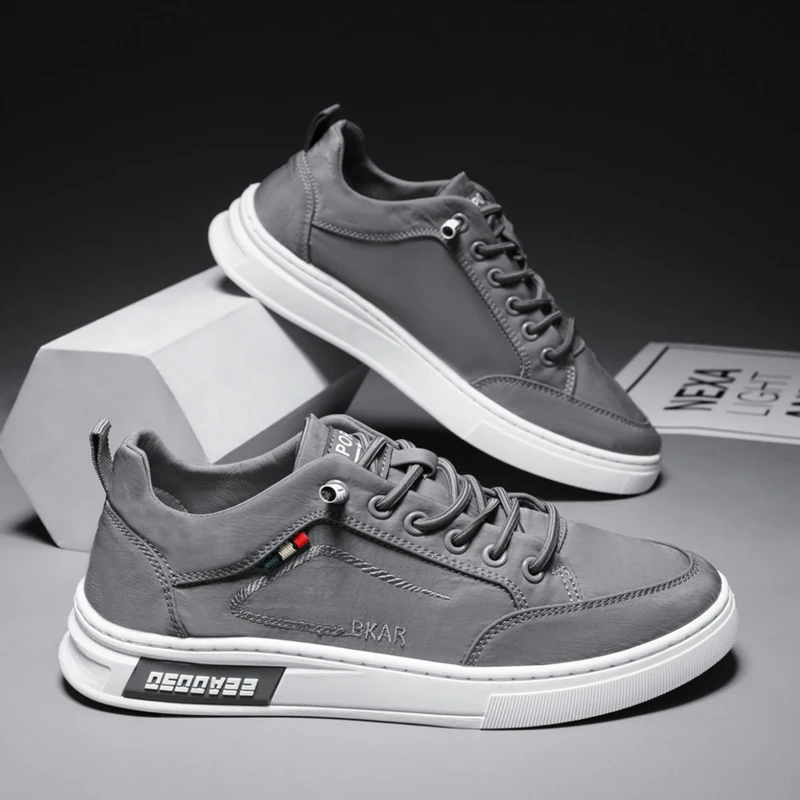 أحذية رجالية مسطحة منخفضة أعلى جولة اصبع القدم كتلة اللون مخطط عارضة أربعة مواسم خفيفة الوزن قماش تنفس أحذية المشي