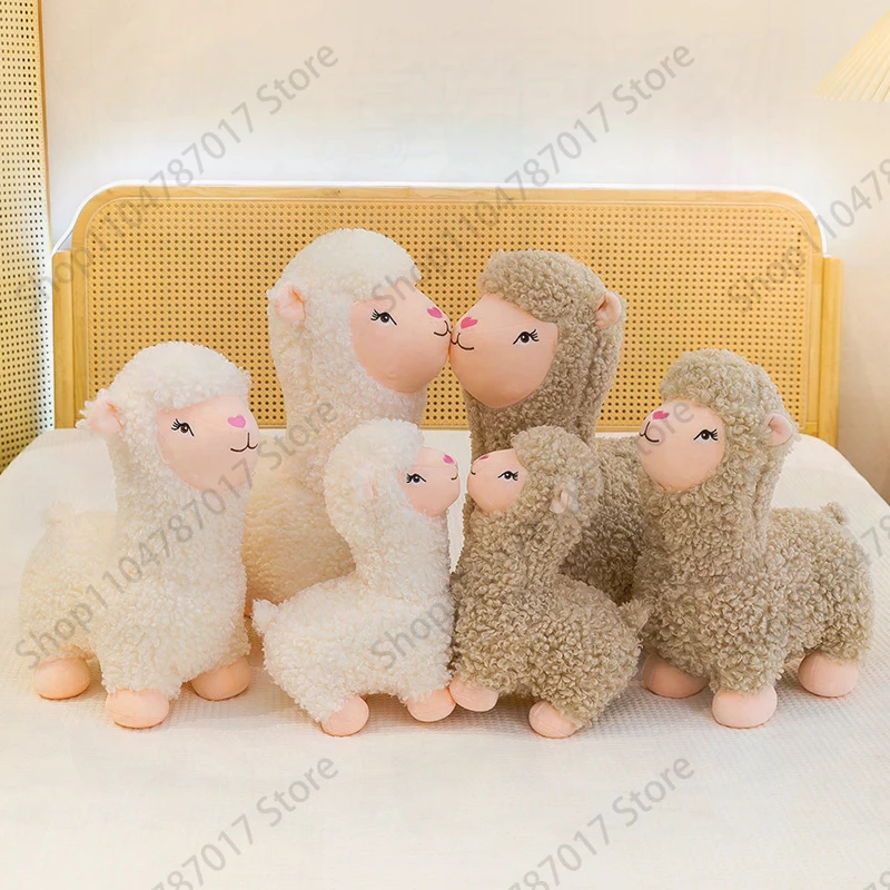 New Alpaca Sheep Plush Doll Cute Stuffed Animal Toy Creative Throw Pillow Soft Rag Doll Kids Girls Birthday Wholesale Gift