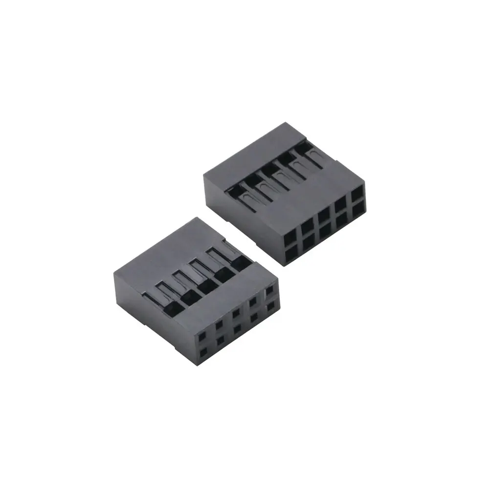 TJC8 Dupont obudowa z tworzywa sztucznego wtyczka 2,54mm skok pojedynczy dwurzędowe złącze Dupont 1P/2P/3P/4P/5P/6P/7P/8P/9P/10P obudowa sworzeń żeński — zdjęcie 5