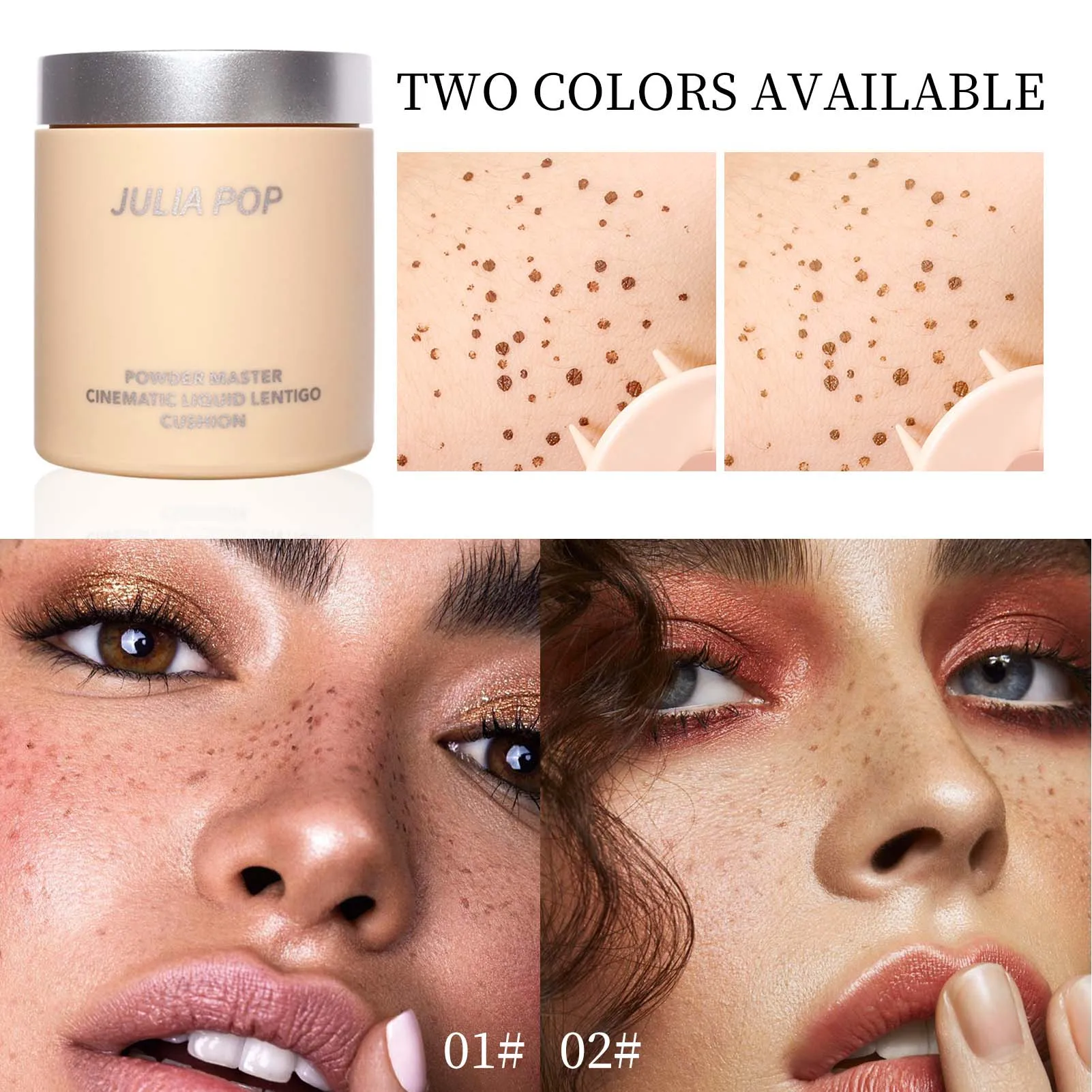 Freckles Makeup Pencil Fast Color Lentigo Air Cushion Waterproof Long-lasting And Quick Dry Freckles Marker For Natural