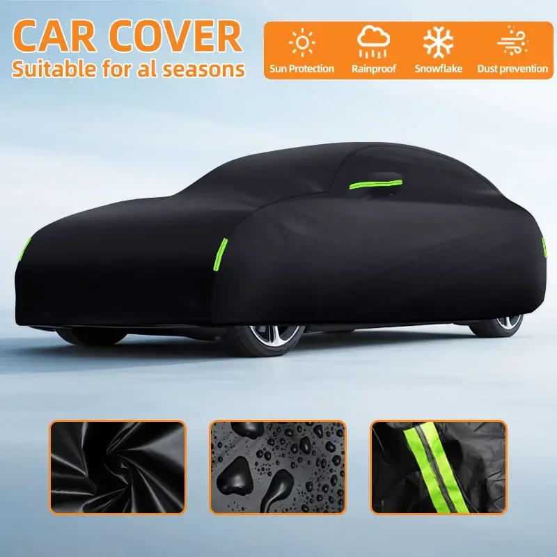 For Tesla Model Y Four Seasons Fit Universal Dust Proof UV Sunshade Scratch-Resistant Waterproof Windproof Car Protection Cover