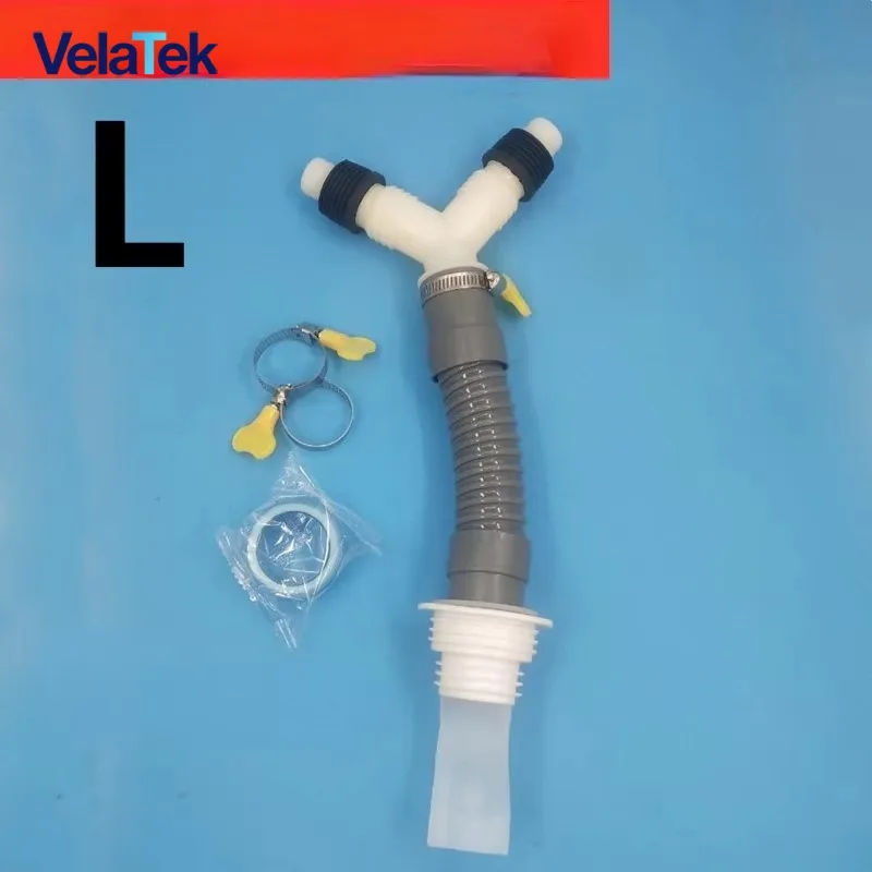 Washing Machine Drain Hose Adapter & Inlet Pipe Connector, Basin Drain Tee Splitter Coupling Fitting