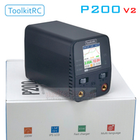 ToolkitRC P200 V2 Mini 30V AC100W DC200W 10A GaN Adjustable Mini Desktop Power Supply USB Output