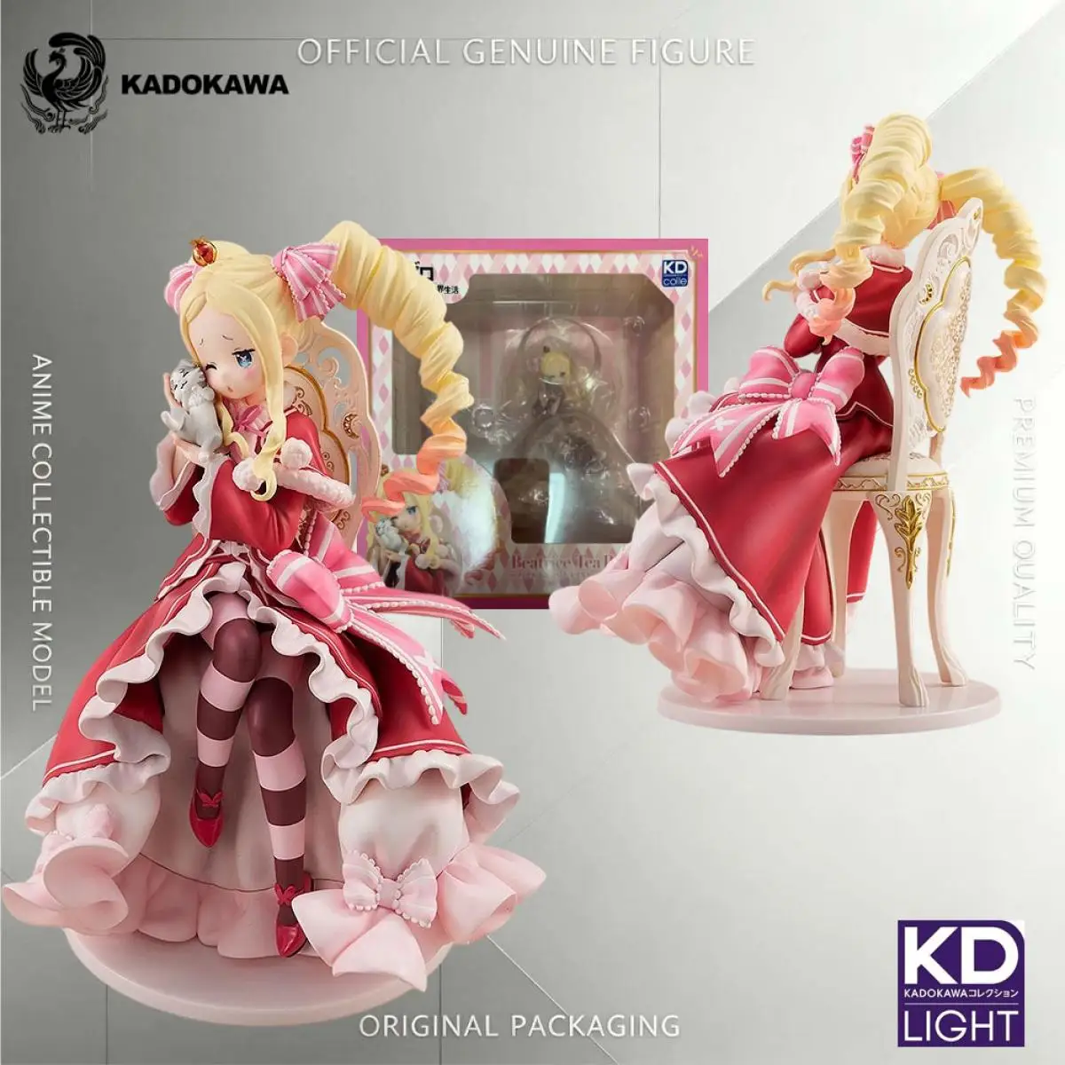 Original Genuine Kadokawa Kdcolle Re Zero Starting Life In Another World Tea Party Version Beatrice Figure Anime Collectible