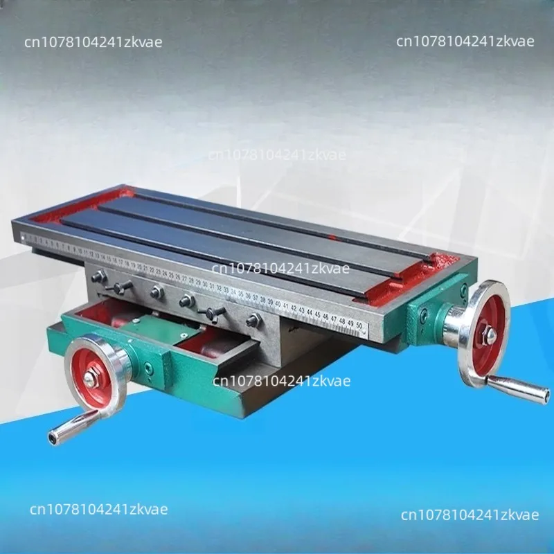 Heavy-Duty Drilling and Milling Workbench 450x170MM Multi-Function Guide Rail Hand-Operated Small Platform