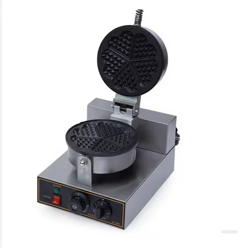 Automatic Waffle Machine Heart-Shaped Mini Bubble Functions Touch Control Household Industrial Grade for Hotels Bakeries