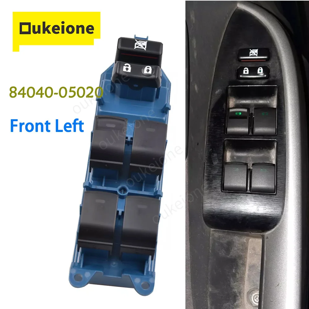 Front Left Electric Power Window Control Switch Button 84040-05020 for Toyota Avensis Verso 2009 2010 2011 2012-2018 8404005020