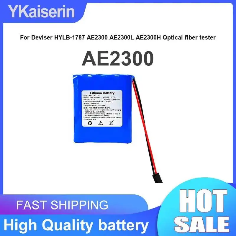 Fiber Optic Tester Battery 2500mAh For Deviser Hylb-1787 AE2300 AE2300L AE2300H Optical Fiber Tester