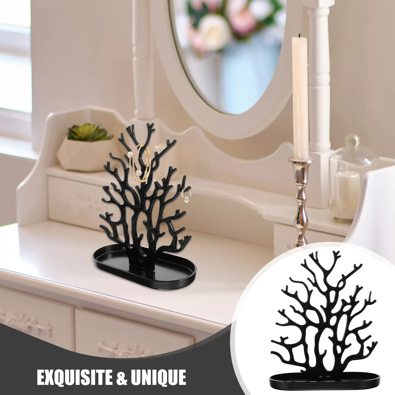 Coral Jewelry Display Stand Tree Earring Necklace Bracelet Holder Ganizer Storage Rack For Bathroom Shop Accessory Jewelry Stand