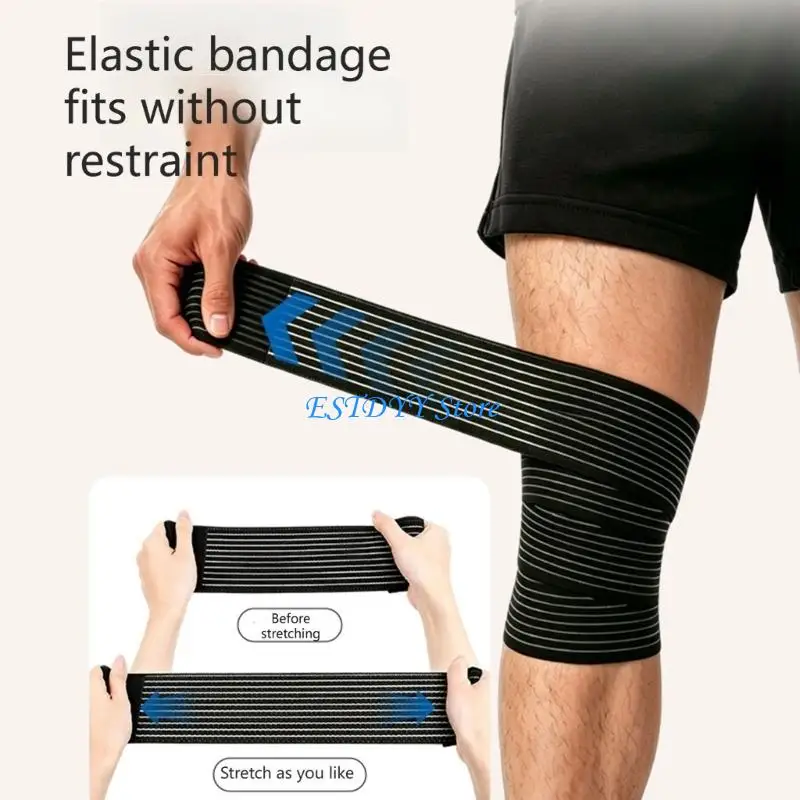 G6DE High Performances Knee Wrap with Breathable Polyester Fabric for Athletes