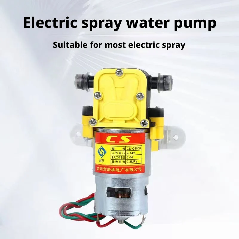 Agricultural electric spray high pressure water pump high power 12v high pressure backflow backpack motor water pump