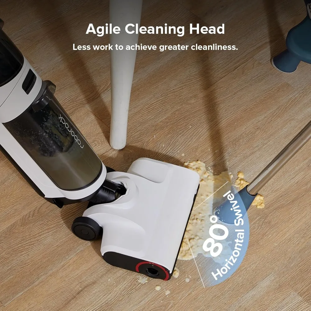 Roborock Dyad Air: Aspiradora inalámbrica en seco y húmedo con succión de 17000 Pa, batería duradera, limpieza de bordes, limpieza de suelos duros