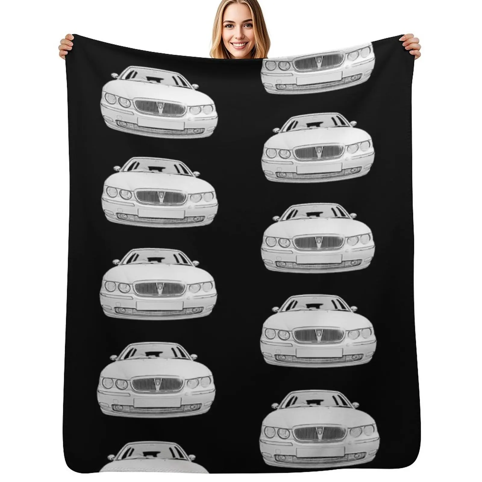 Rover 75 classic car Throw Blanket Soft Plush Plaid Luxury Thicken manga Flannel blankets and throws Blankets