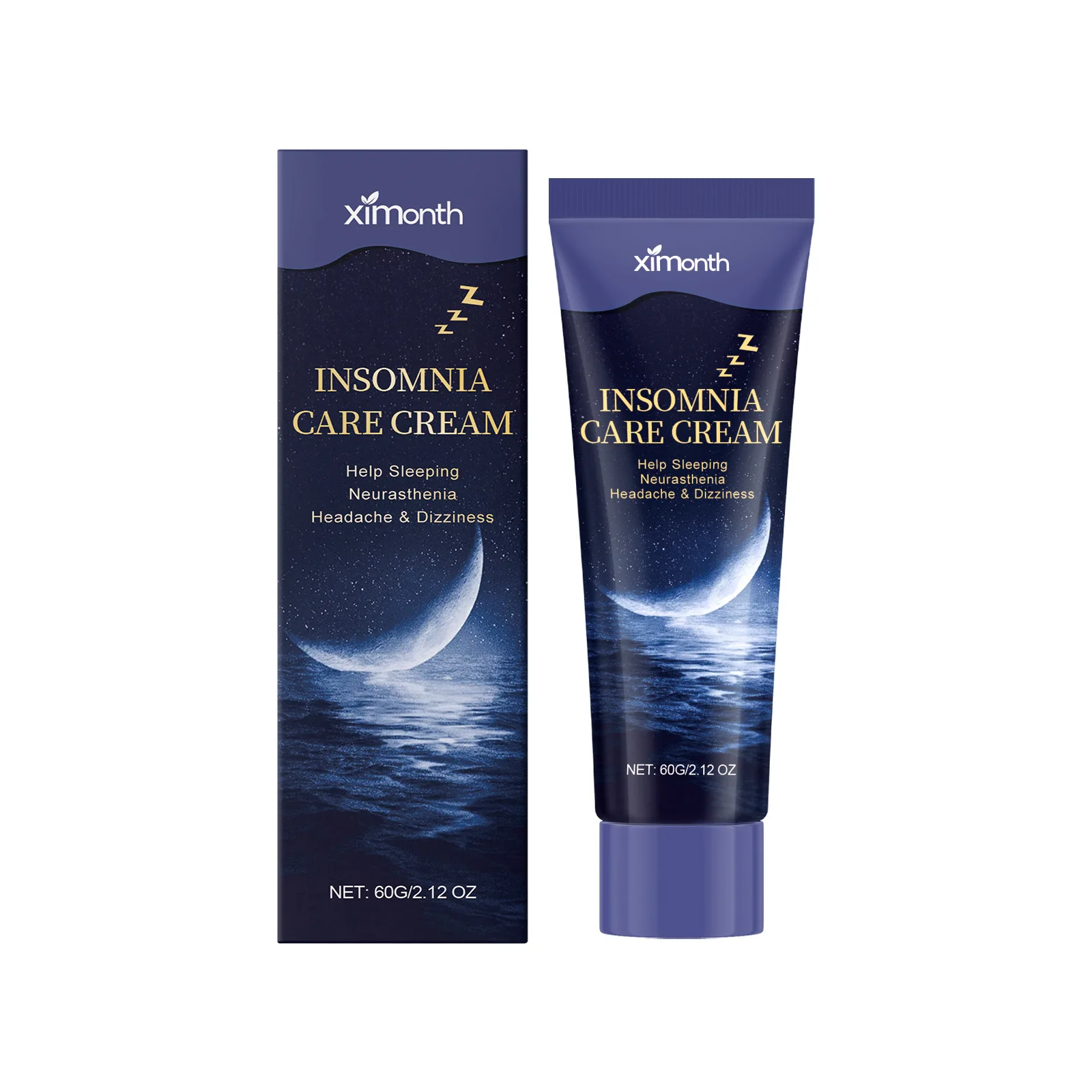 Lavender Sleep Cream Improve Sleep Quality Fall Asleep Soothe Mood Neurasthenia Relieve Headache Anxiety Insomnia Care Cream 60g
