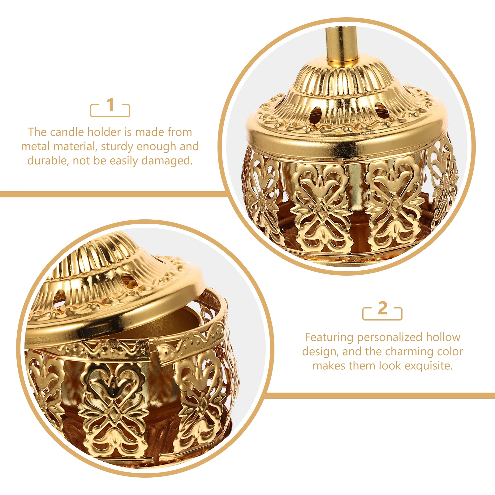 

Incense Burner Vintage Hollow Metal Holder Decorative Desktop Ornament Tea Light Stand European Home Décor Aroma
