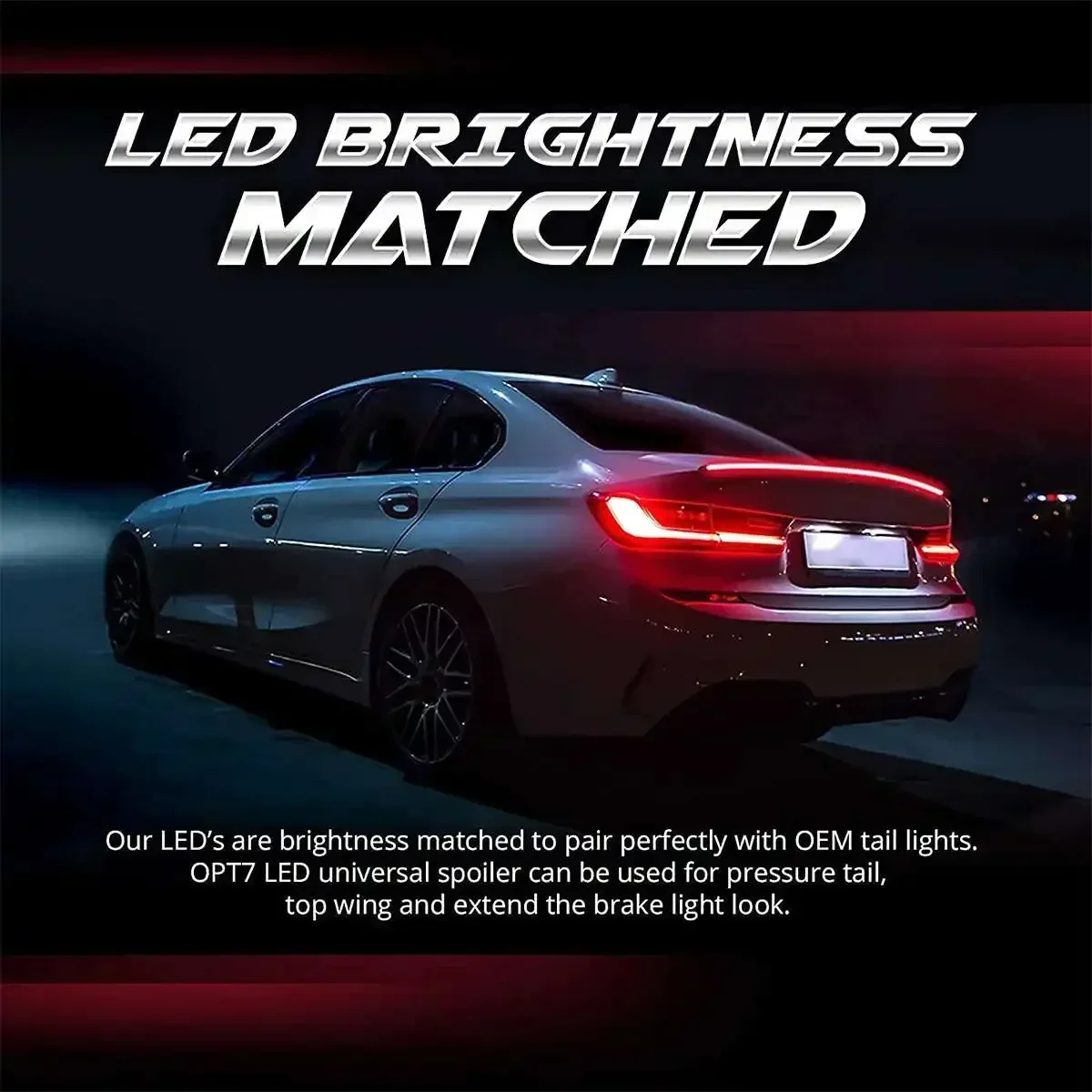 G20 LED Rear Trunk Spoiler Dynamic Turn Signal Brake Light For BMW E60 E90 F30  F10 F20 G30 F15 G01 F01 F80 F44 F40 Body Kit