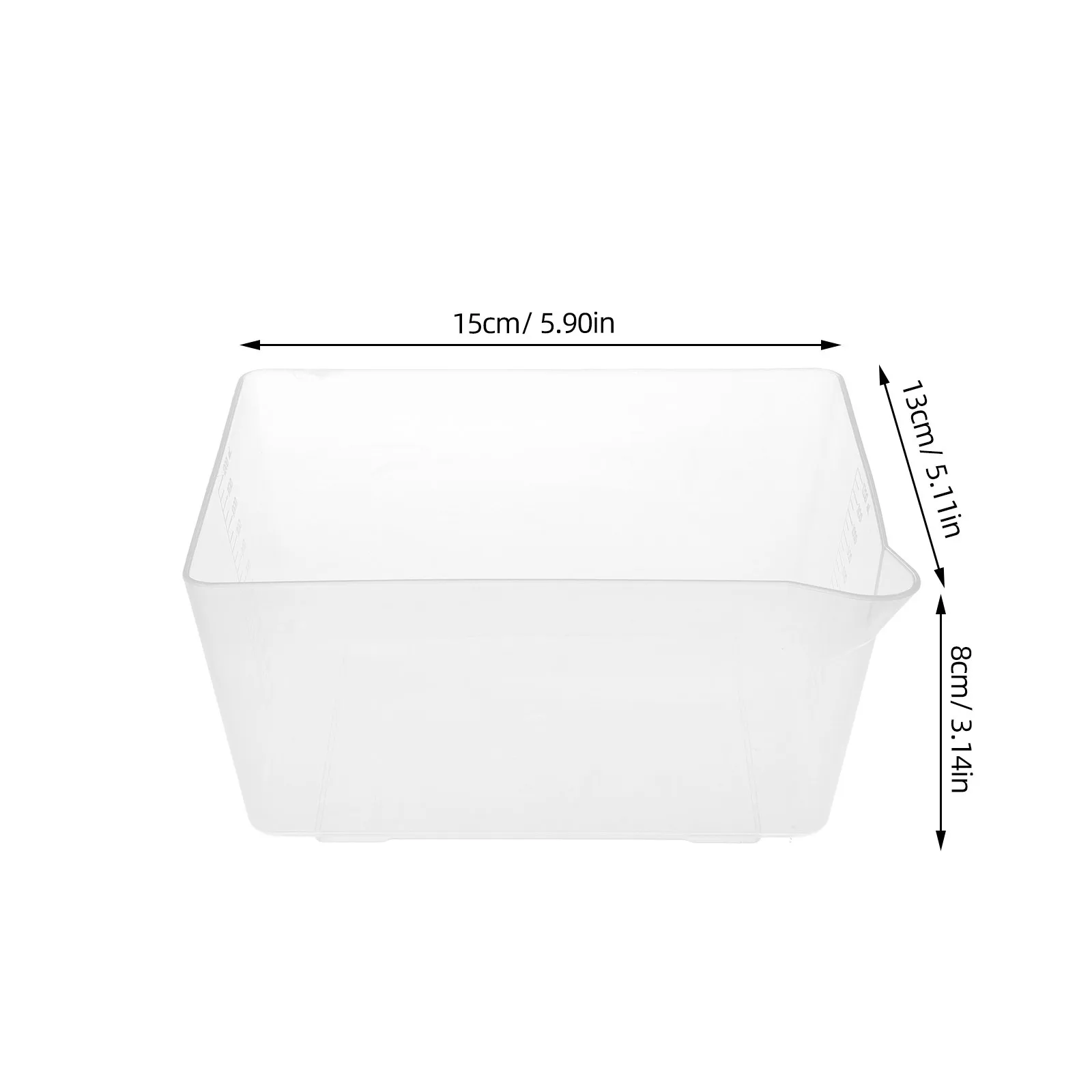 Food Scale Tray Kitchen Weighing Bowl Transparent Plastic Wear Resistance Smooth Surface Convenient Storage Measurement
