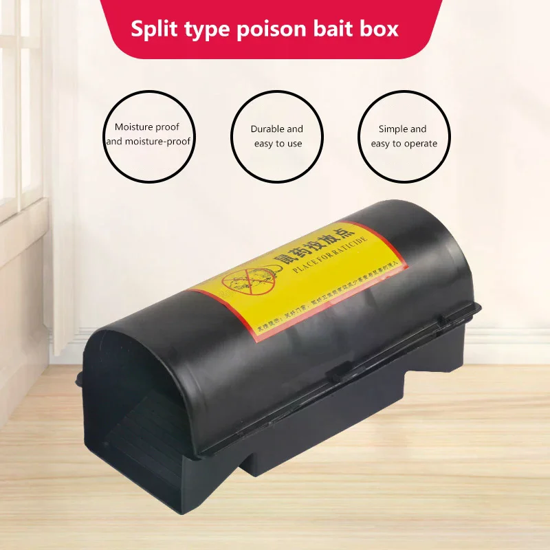 Bait Box High Temperature Resistance 23×9×8CM Rat Box Mice Control Catcher Bait Box Garden Supplies