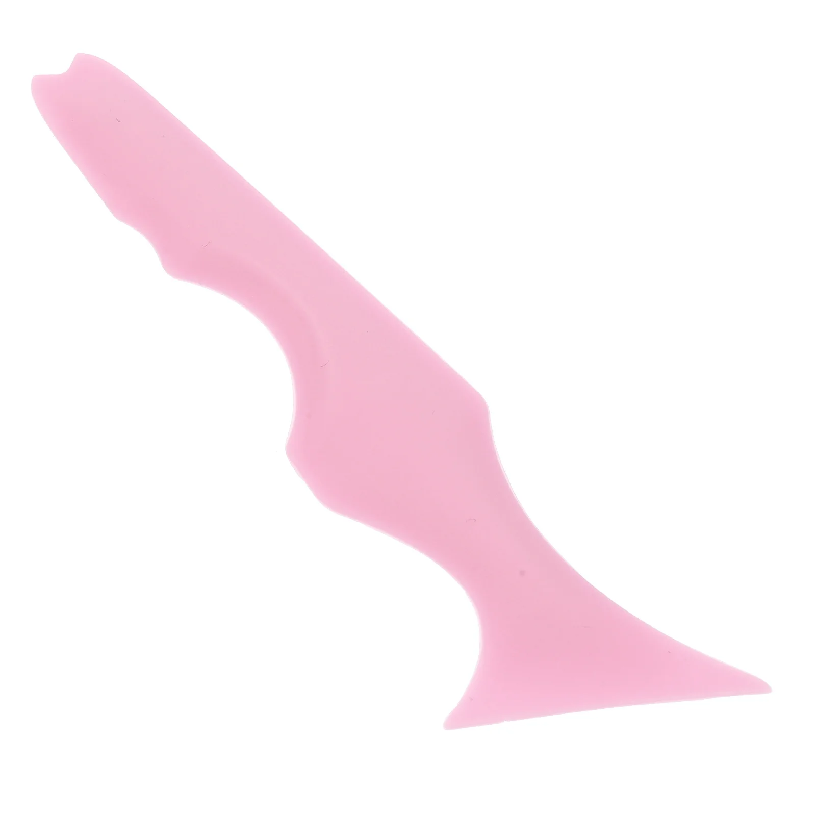 人間工学に基づいたハンドル付きメイクアップツール、測定スケール付きアイライナーステンシル、安定した塗布用、リップマスカラ美容補助具、再利用可能