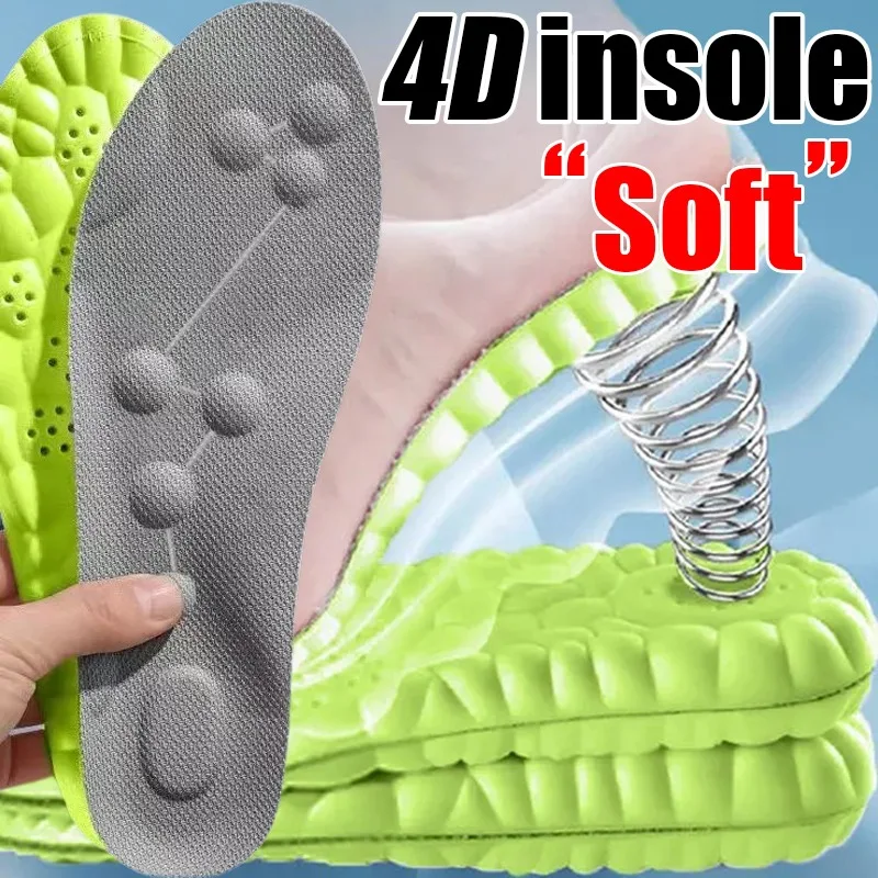 Latex Sport Insoles for Men Women Soft High Elasticity Insole Running Shoes Pad Deodorant Orthopedic Arch Support Insert Cushion