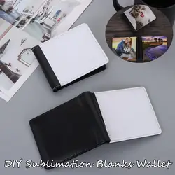 Sublimation Blanks Wallet PU Leather Wallet for Women Men DIY Gifts Multi Card Holder Wallet for Work Travel New Style