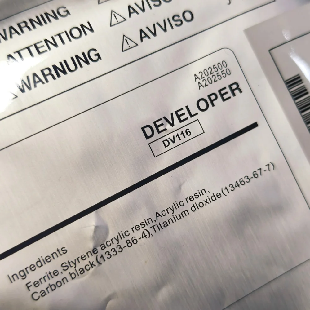 1 шт. DV116 порошок разработчика для Konica Minolta Bizhub DI184 164 7718 6180 185 195 разработчик