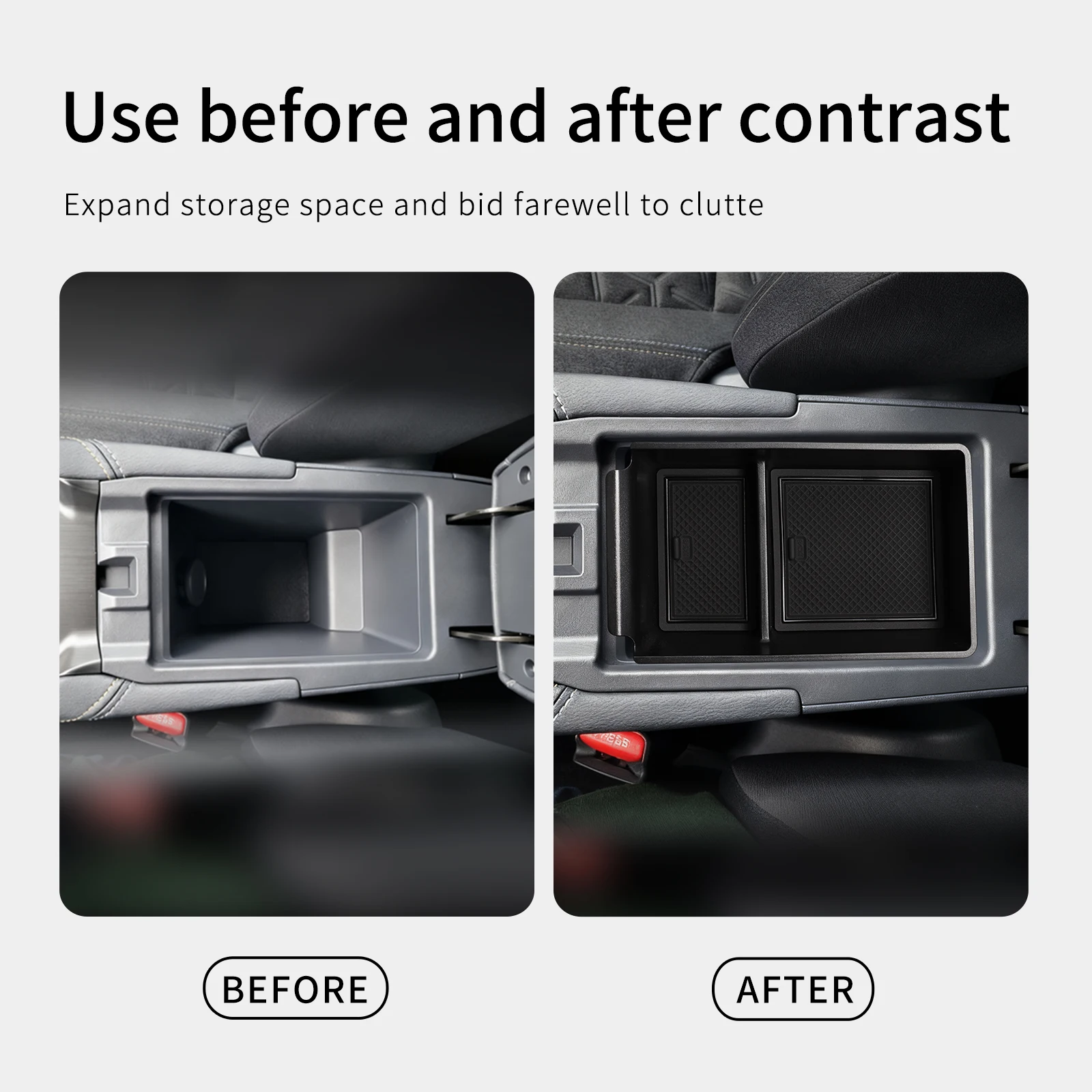 لنيسان ركلات 2025 (النسخة الأمريكية الشمالية) صندوق تخزين السيارة الملحقات الداخلية وحدة التحكم المركزية مسند الذراع تخزين ترتيب صينية #5