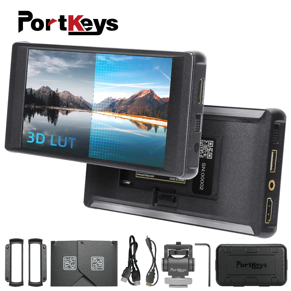 Portkeys PT6 5.2 inch Monitor Touch Screen 3D LUT 600nit 1080P 4K Display Field Mointor for Live Streaming