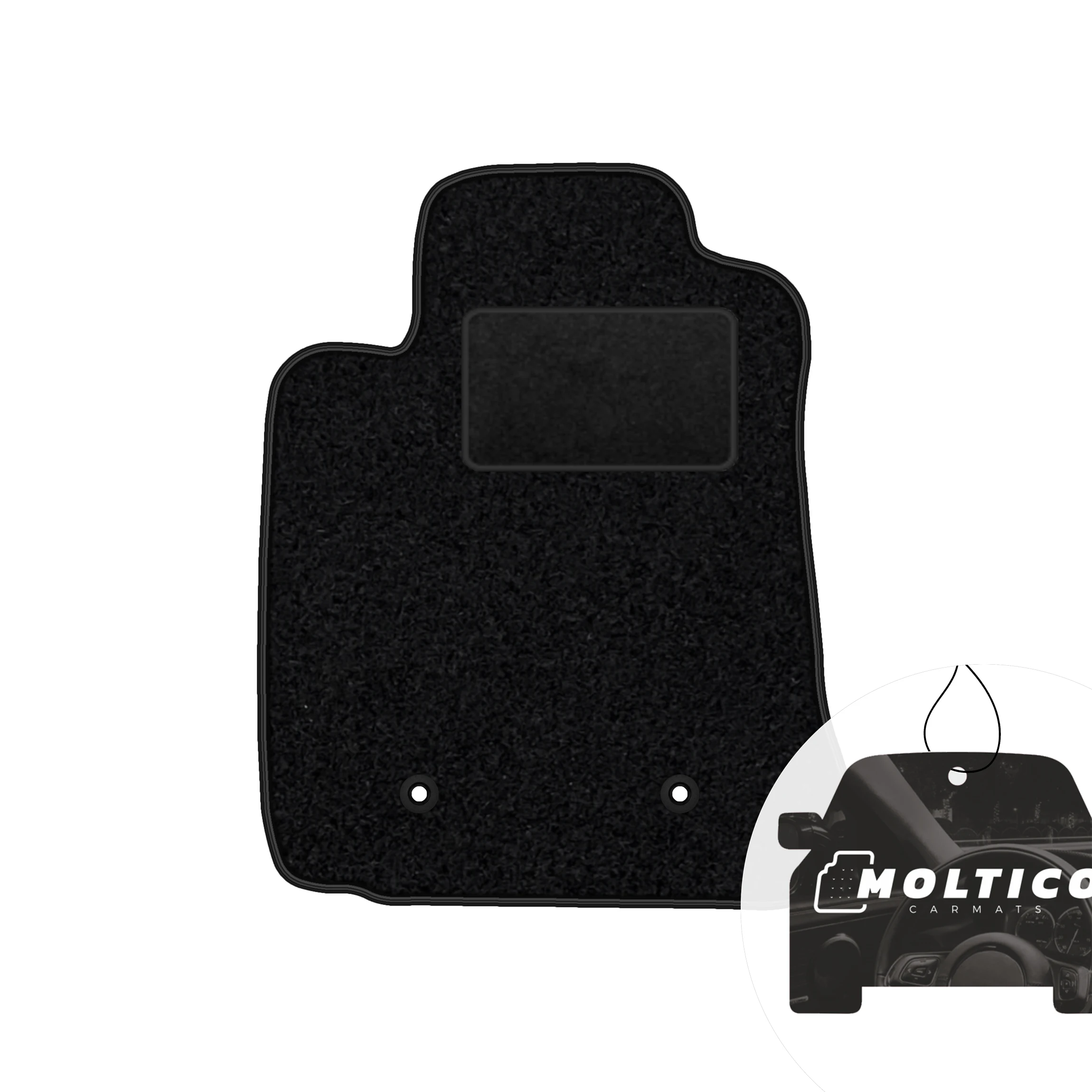 Velour autovloerkleed - Zwarte bies - Geschikt voor: Toyota Corolla Ix E120 2001-2007