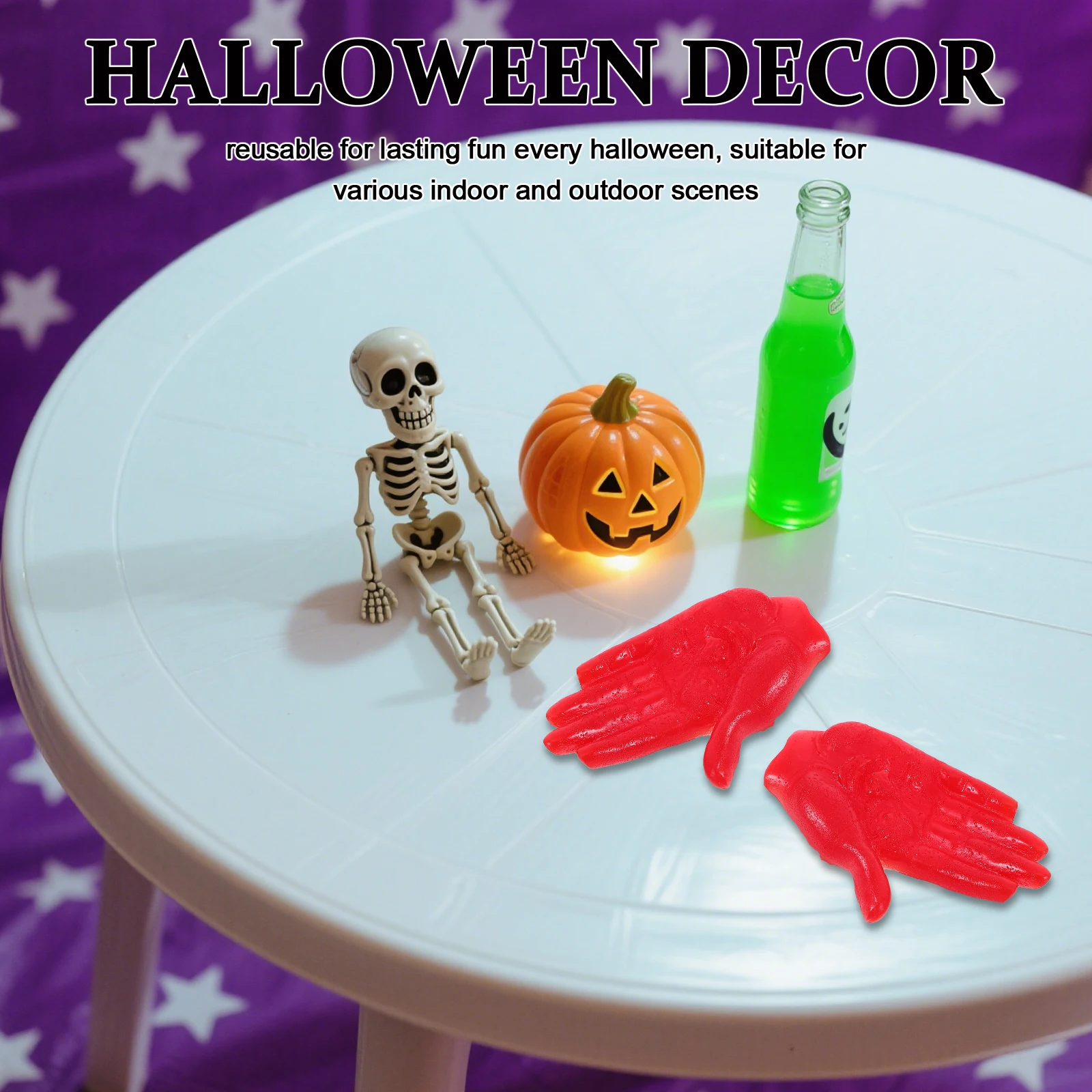 

6pcs Halloween Fake Hands Realistic Lightweight Prank Party Props Reusable Spooky Decor For Indoor Outdoor Photo Booth Halloween