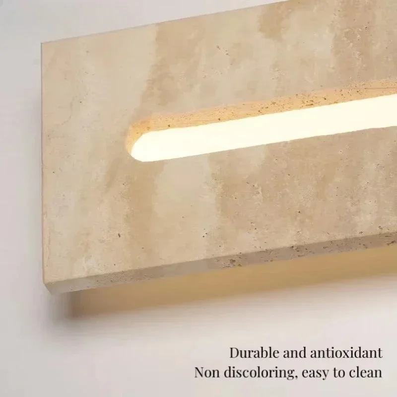 

Настенный светильник Wabi-Sabi из желтого натурального камня, водонепроницаемый, квадратный, для сада и террасы