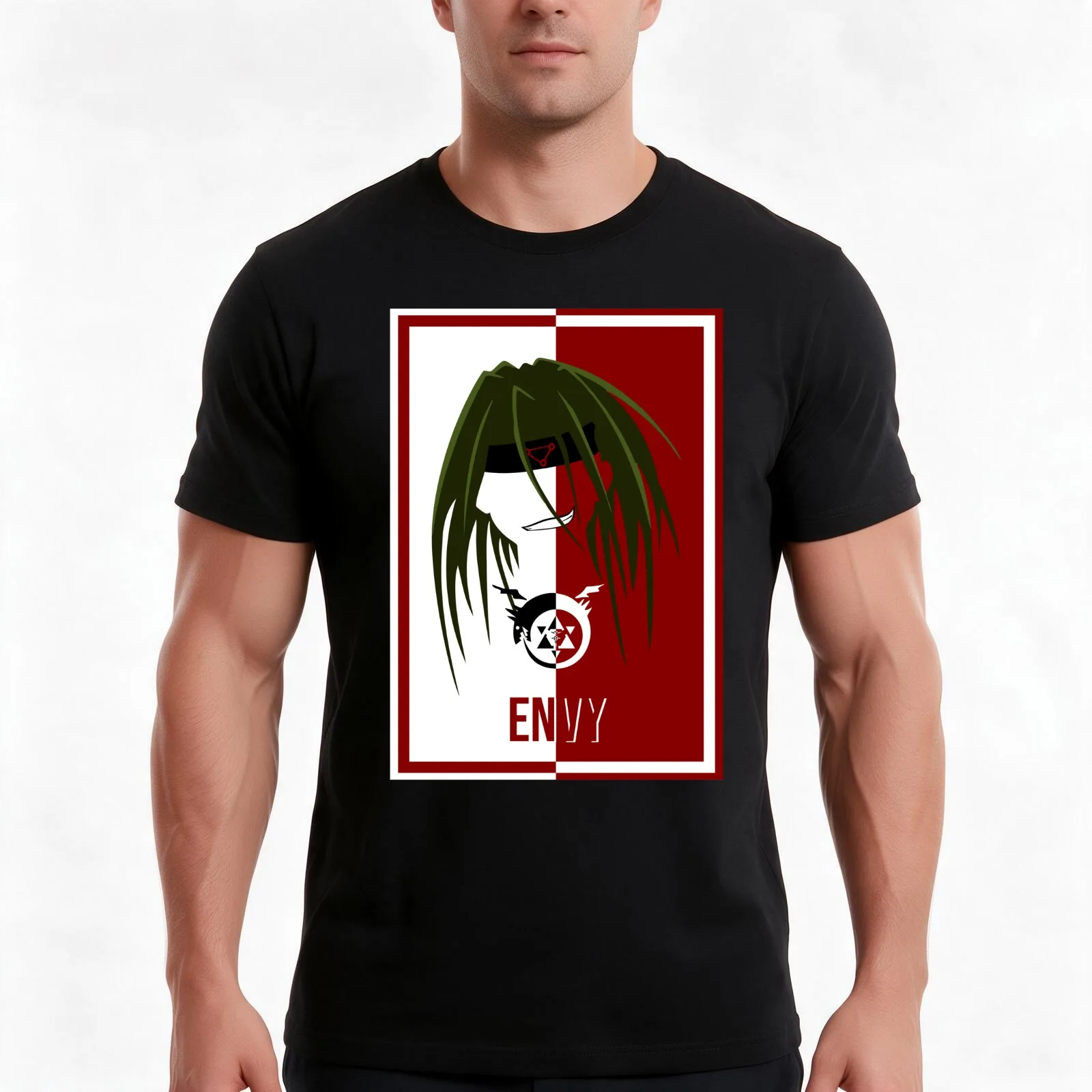 Envy Homunculus Fullmetal Person Alchemist Brotherhood Homunculi T-Shirt, Summer Casual Cotton Tee, Oversized Streetwear Tops
