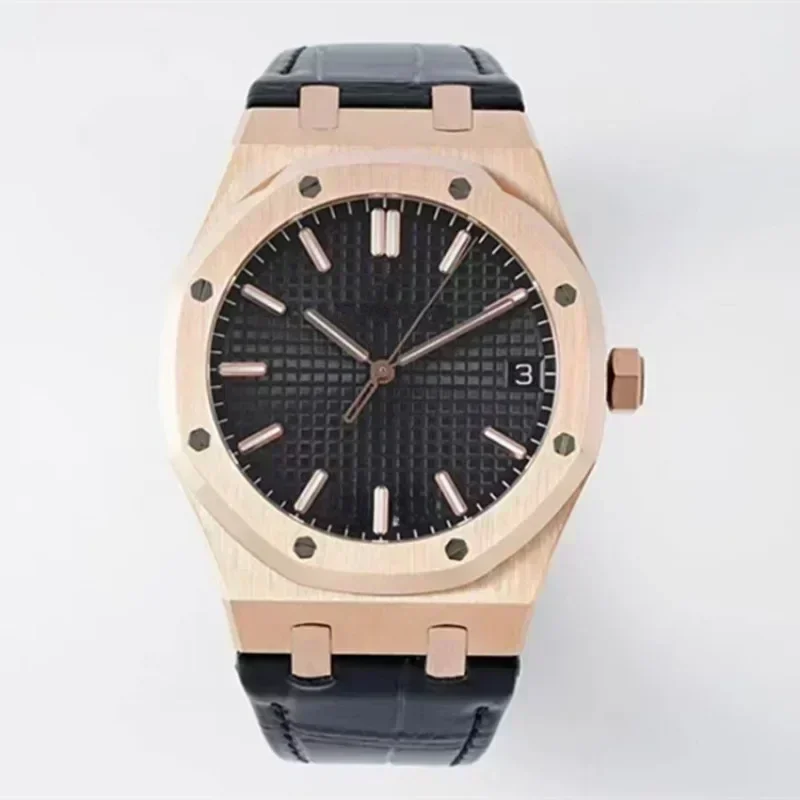 امنح مجموعة هدايا جميلة 2025 سلسلة Royal Oak الأكثر مبيعًا حركة ميكانيكية أوتوماتيكية بالكامل للرجال فاخرة وساعة