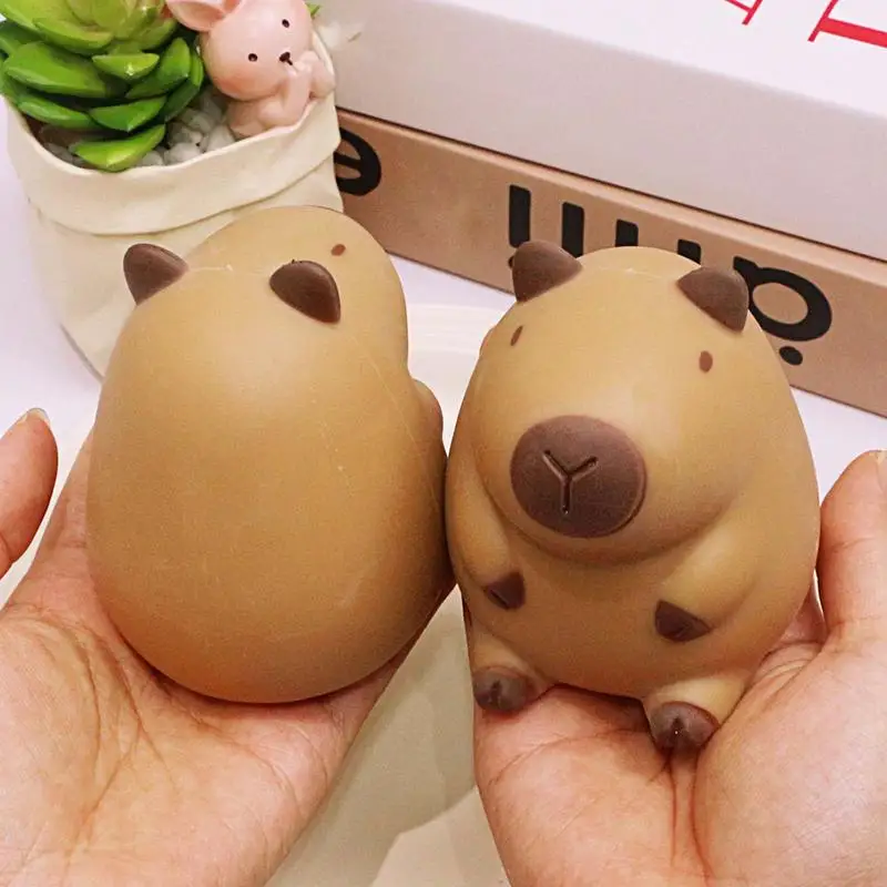 Animal Squeeze Ball Squeeze Toys in Cute Capybara Shape Soft Finger Massage Bouncing and Realistic Squeeze Balls Sensory Fidget