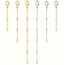 New Lobster Clasp Plus Tail Chain Adjustment Chain Jewelry Extension Chain Simple Necklace Accessories