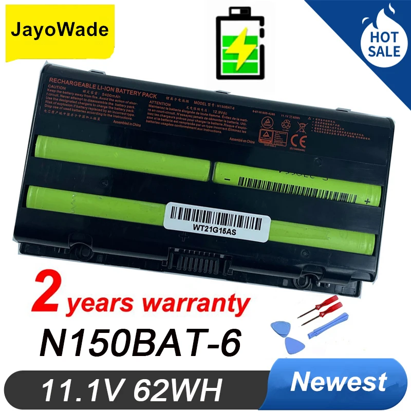 

Factory N150BAT-6 Laptop Battery For Clevo N150BAT-6 N170SD N150SD N151SD N155S 6-87-N150S-4292 11.1V 62WH N150BAT 6 Notebook