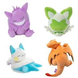 Pokemon Sleeping Series Plush Pikachu Peluche Sprigatito Pachirisu Stuffed Doll Charizard Gengar Anime Toys Hobbies Xmas Gifts