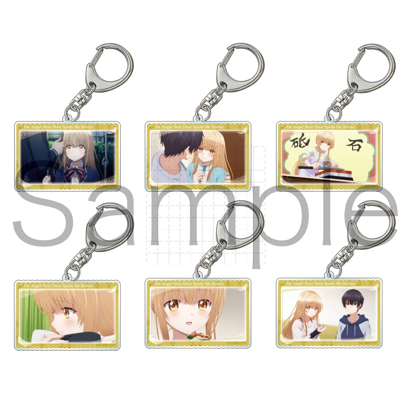 Game Shiina Mahiru Akazawa Itsuki Shirakawa Chitose Fujimiya Amane Keychain Doll Anime Acrylic Keyring Pendant for Gift