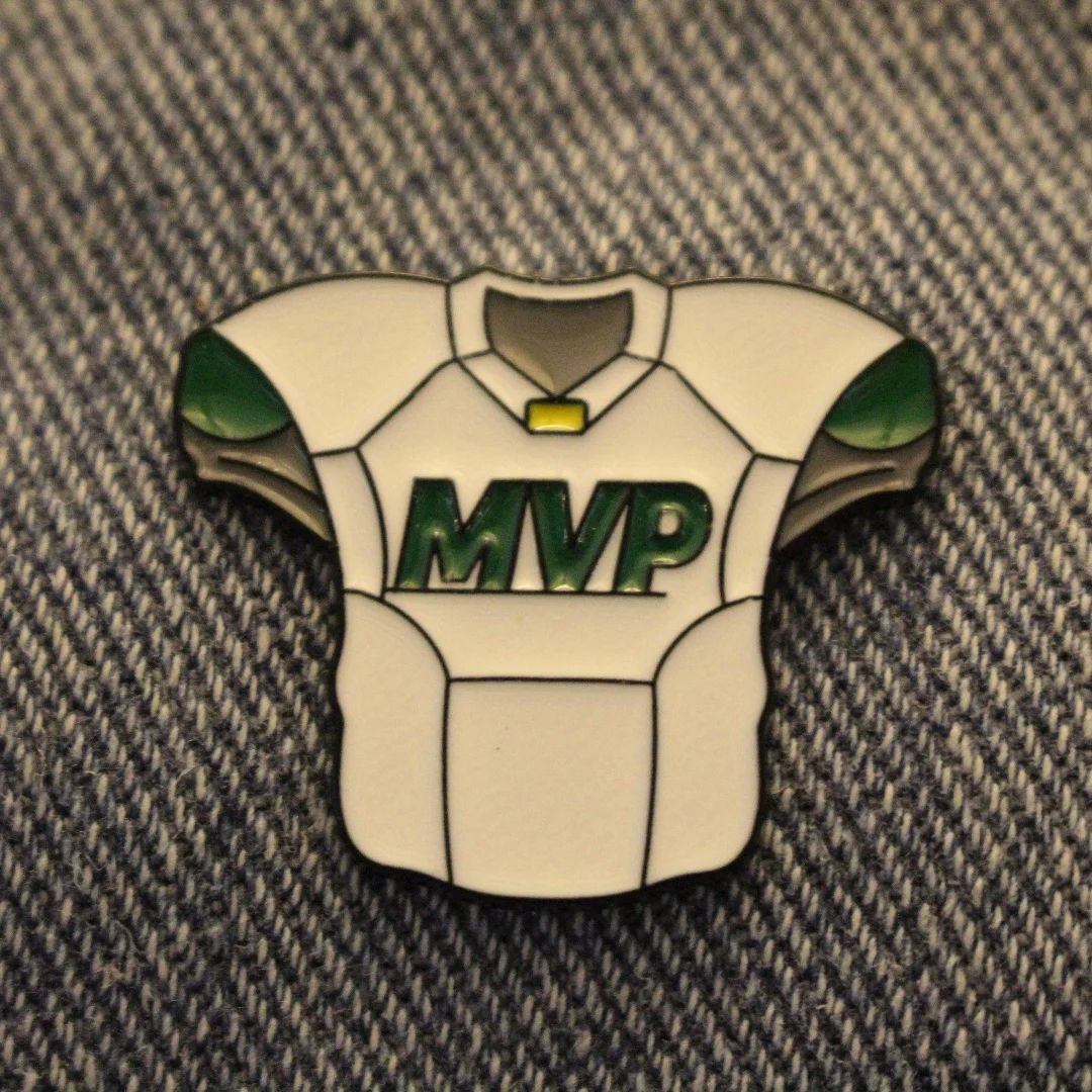 Trendy and Fun Personality Brooch MVP Best Player Jersey Suitable for Men and Women To Match Clothing Backpack Wear