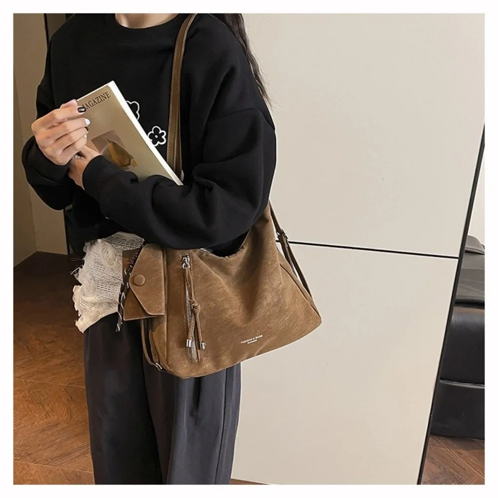 Lässige Leichte Schultertasche mit Großer Kapazität Multifunktionale Tragetasche Umhängetasche für Damen – Detail 17