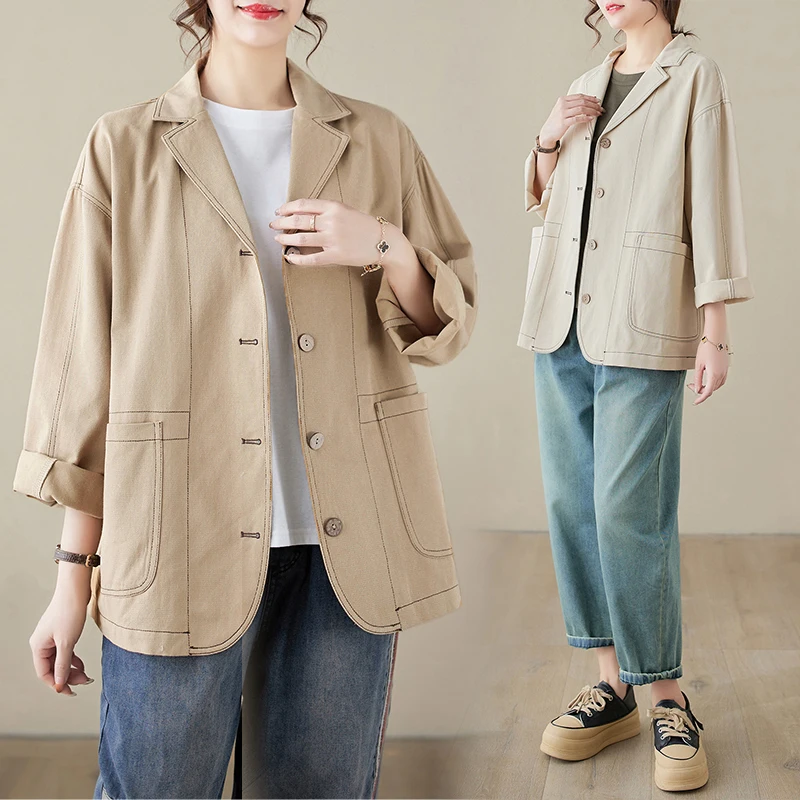 Abito lungo casual in cotone e lino Jaet da donna in puro colore sciolto dimagrante per il tempo libero piccolo top western