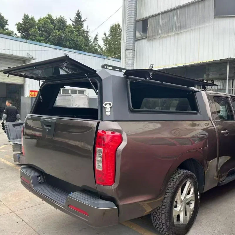 High Quality Tailored Size Aluminum Hard Top Canopy Waterproof Anti-rust Exterior Accessories for Ridgeline Pickup