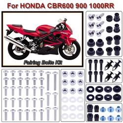 For Honda CBR600RR CBR1000RR CBR 600 F2 F3 F4 F4i CBR 600 RR 1000 RR 900 929 954 CBR1100XX Fairing Bolt Kit Fastener Clips Screw