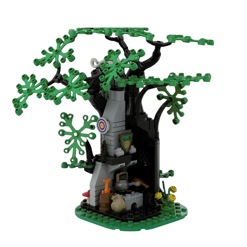 

MOC building block toy Medieval Forest Furnace Model 219 pieces Creative holiday gift suitable for all architecture enthusiasts