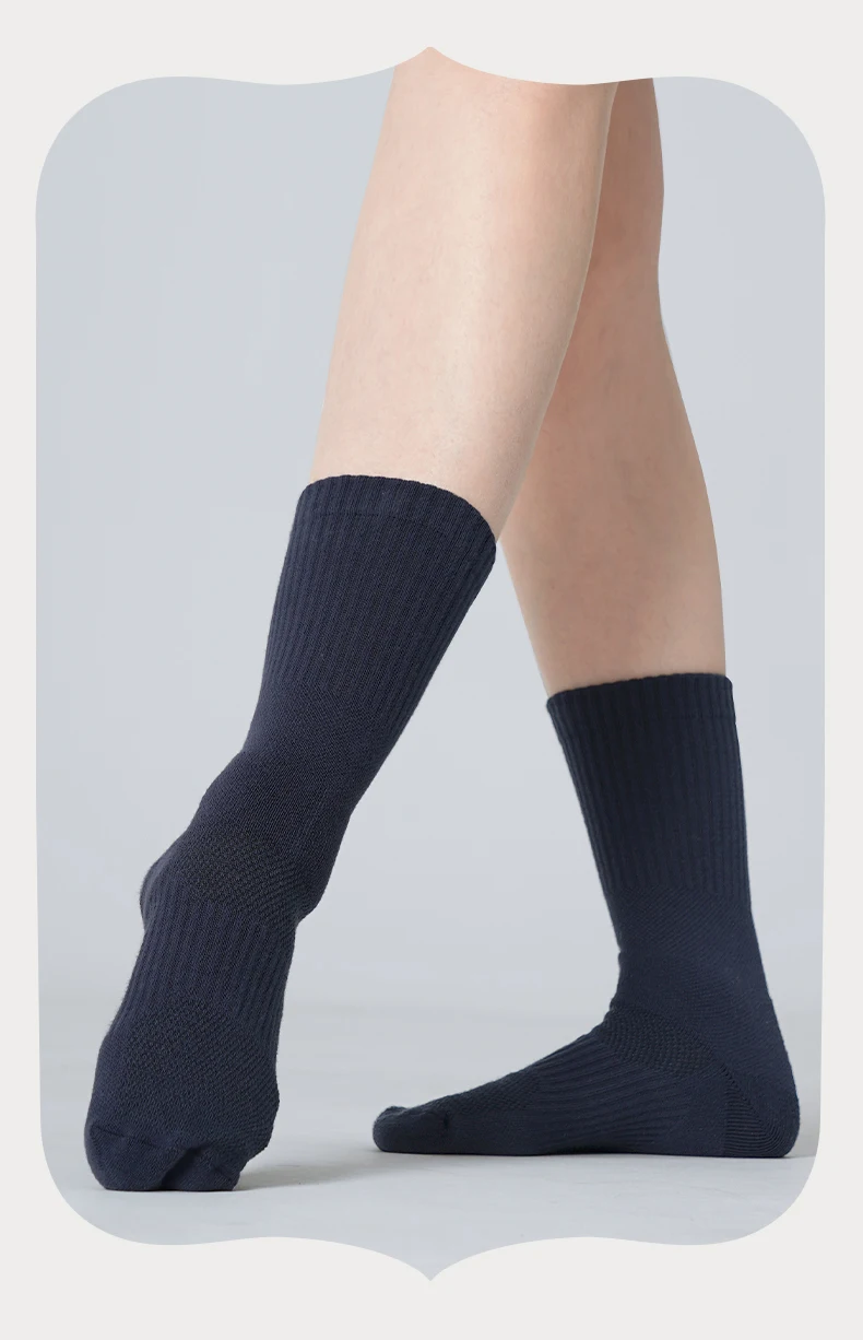 Rutschfeste Tanzsocken für Damen und Herren, moderne Ballett-Übungsstrumpfhosen mit Grifffüßen für Erwachsene, Yoga-Crew-Socken – Detail 15