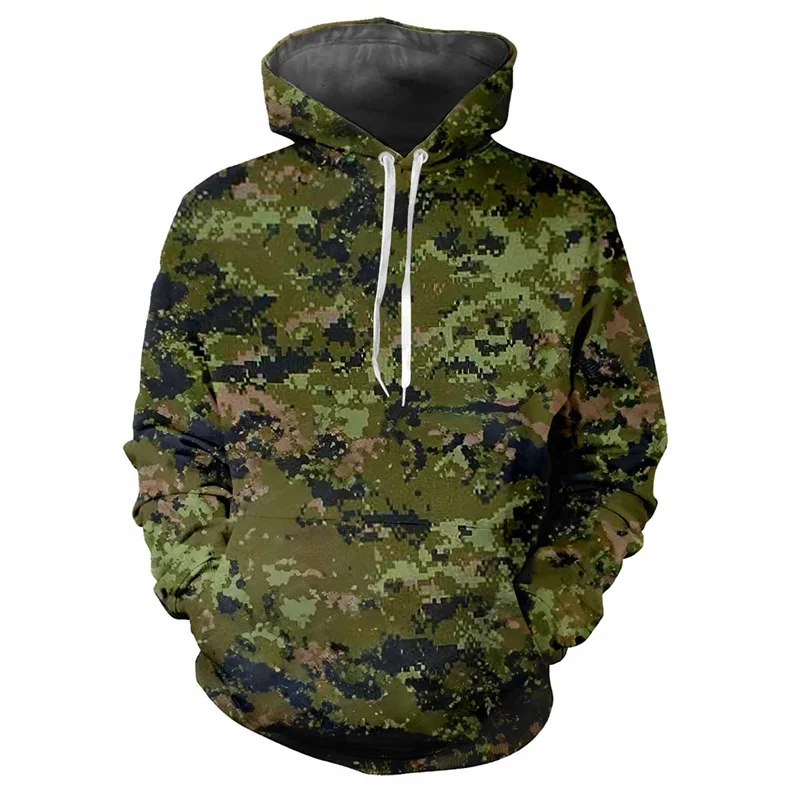 Camouflage Jungle 3D Pattern Hoodie 3d Printed Pattern Men's Sweatshirt Autumn Winter Fashion Casual Comfort Sports Hoodie Tops